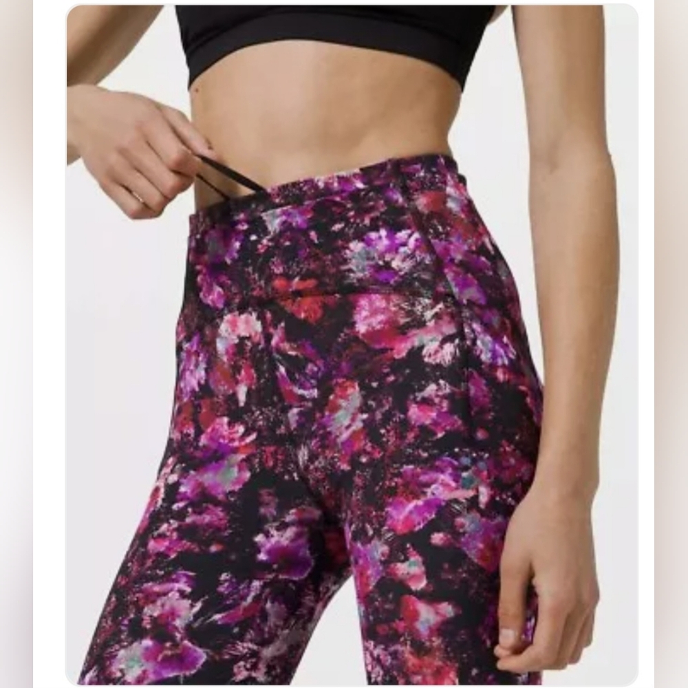 Lululemon Swift Speed HR 28" Legging FFAM Fluoro Floral Multi Print Sz 2 NWT - Picture 3 of 15